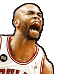 Taj Gibson — digitised portrait